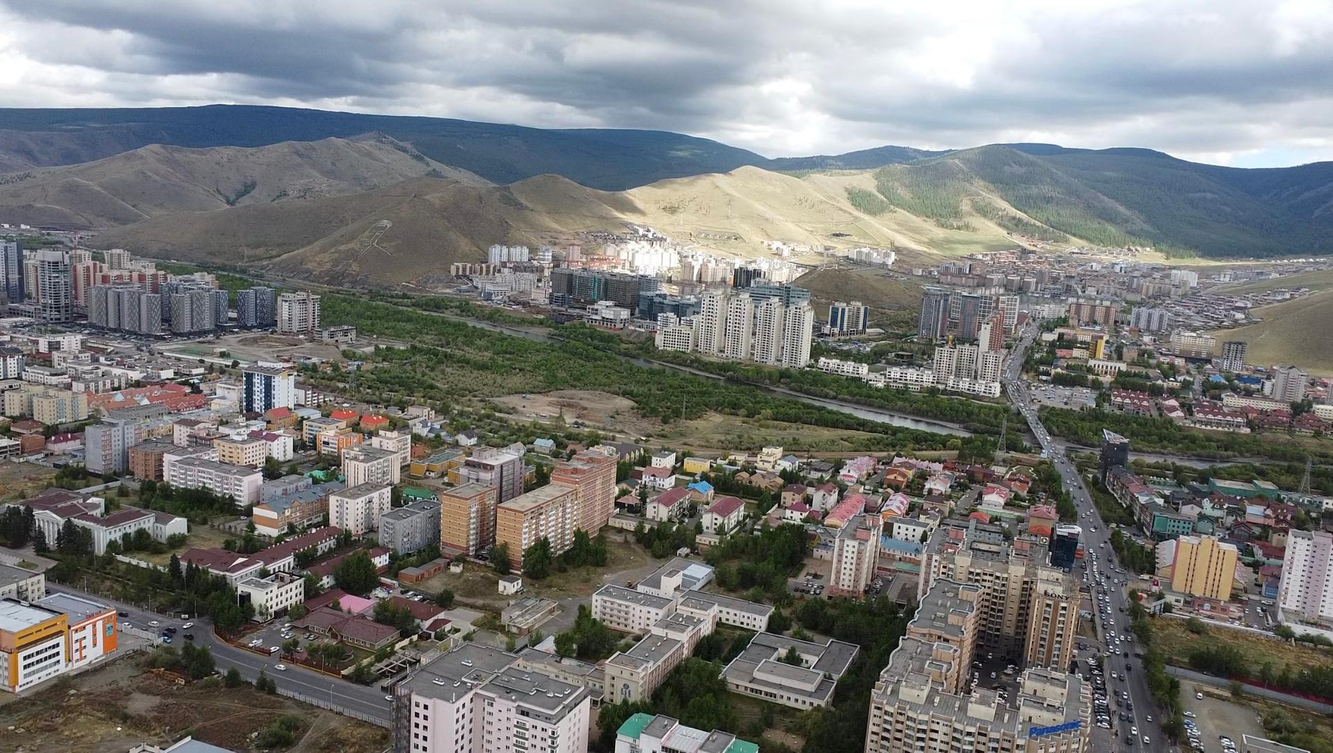 A panoramic view of Ulaanbaatar, showcasing its blend of modern and traditional architecture.